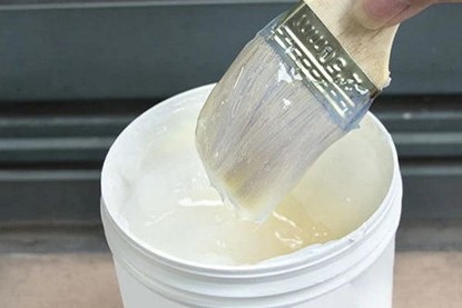 Transparent coating for exterior wall